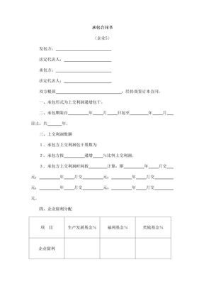 企业承包合同6